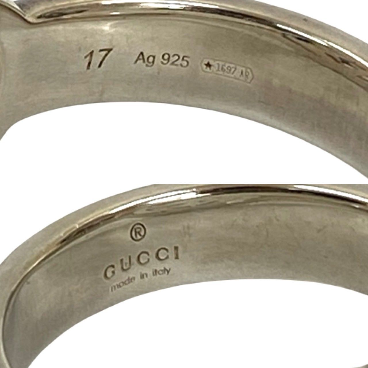 美品　GUCCI インターロッキングリング　指輪　16号 GUCCI】グッチ インターロッキングG リング・指輪 16号