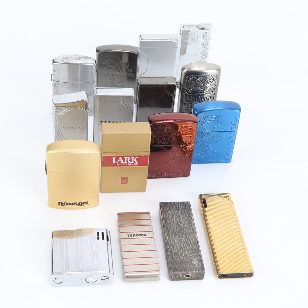 まとめ 15点 セット ジッポ marlboro Mevius Renoma など ライター 煙草 たばこ タバコ シルバー 喫煙 グッズ ビジネス ERE CW30-9