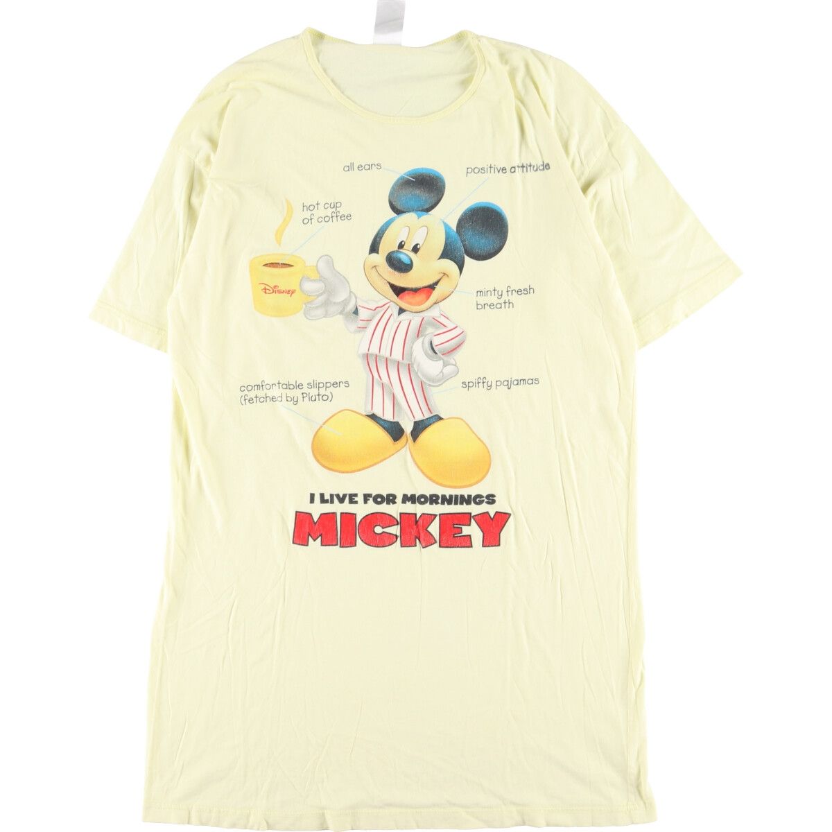 64cm肩幅MICKEY UNLIMITED MICKEY MOUSE ミッキーマウス キャラクタープリントTシャツ メンズXL /eaa341066