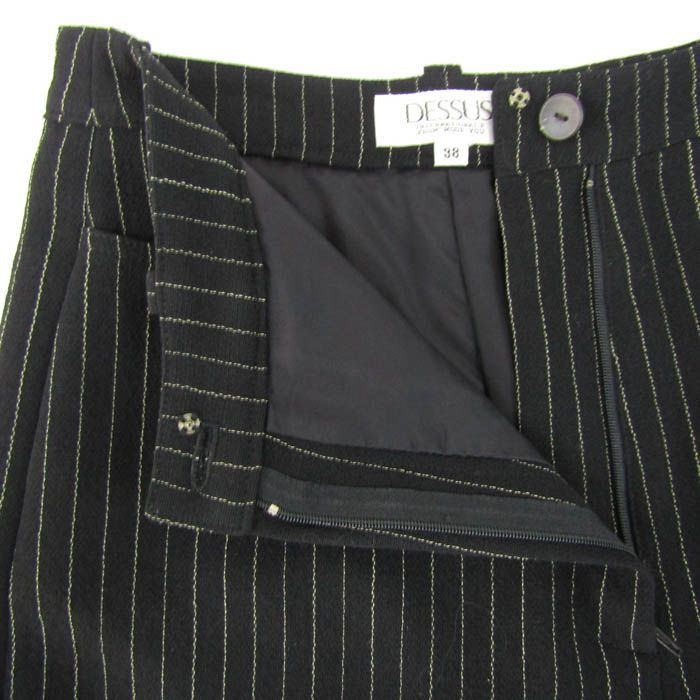ドゥッシュ ロングパンツ ストライプ柄 ウール混 ボトムス