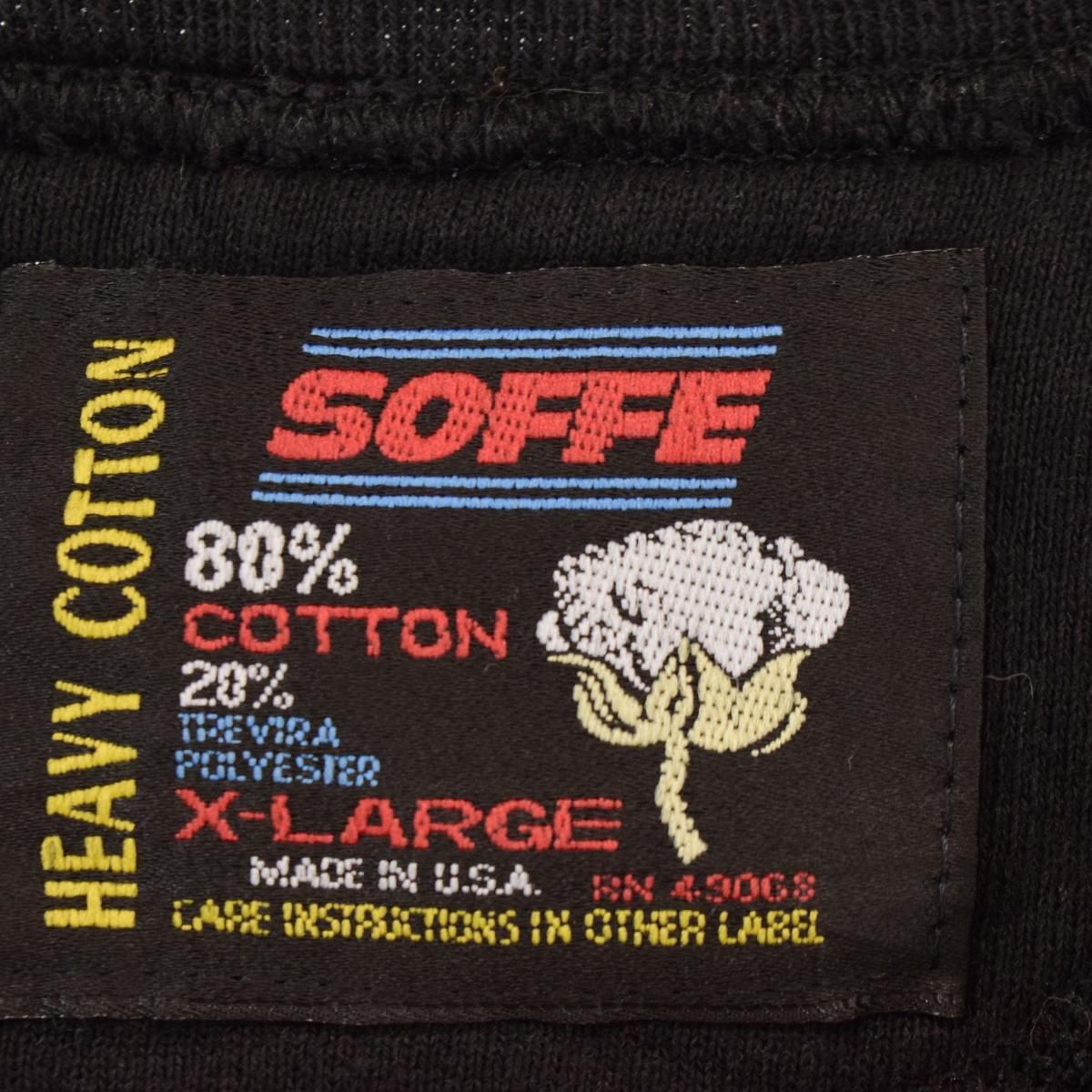 90年代 ソフィ― SOFFE カレッジスウェットシャツ トレーナー USA製 メンズXL ヴィンテージ /eaa305235