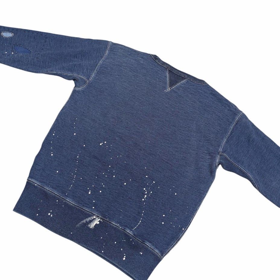 【公式ショップ】 Distressed ダブルアールエル RRL Terry インディゴ Sweatshirt トップス