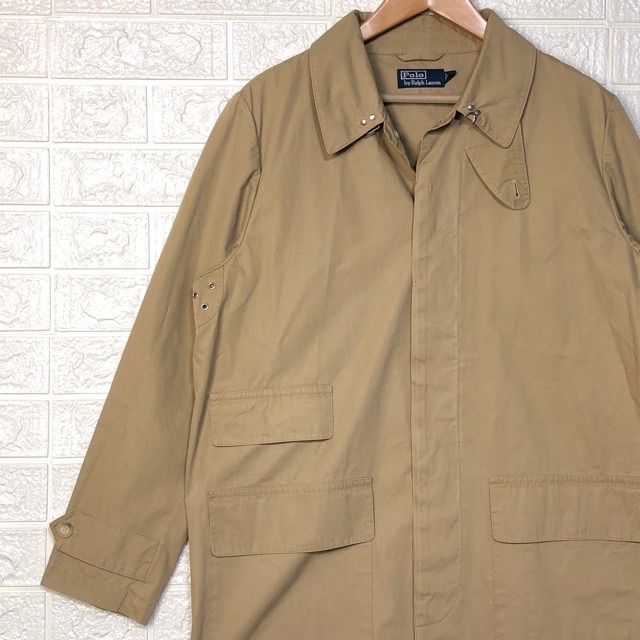 POLO Ralph Lauren　ステンカラーコート　90s　比翼　ショート丈
