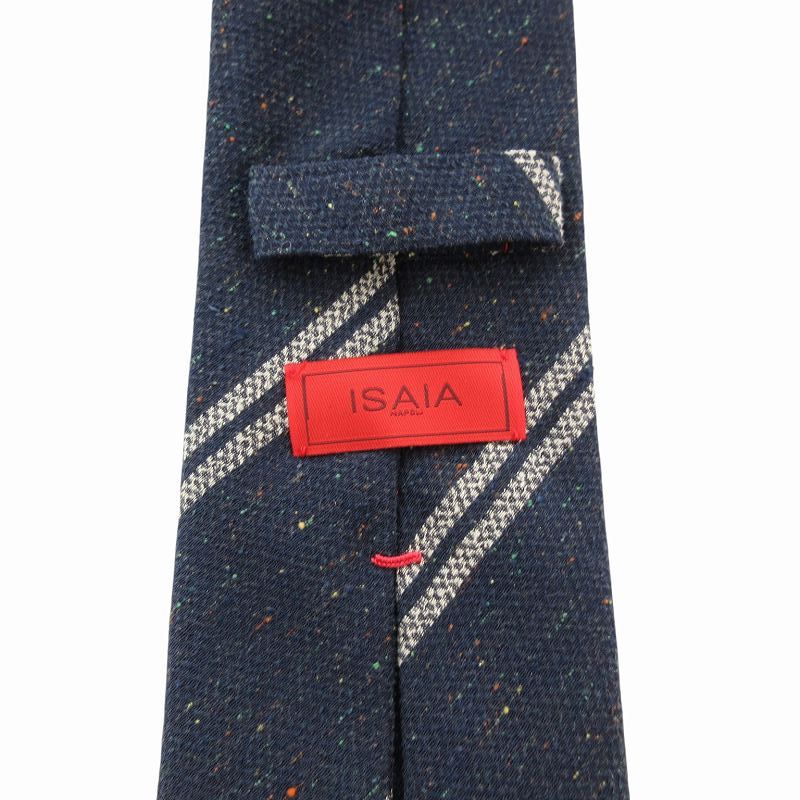ISAIA★新品イザイア 自社製造セッテピエゲ仕様ネクタイ ダークグリーンドット イザイア ISAIA ネクタイ セッテピエゲ ビジネス レジメンタル