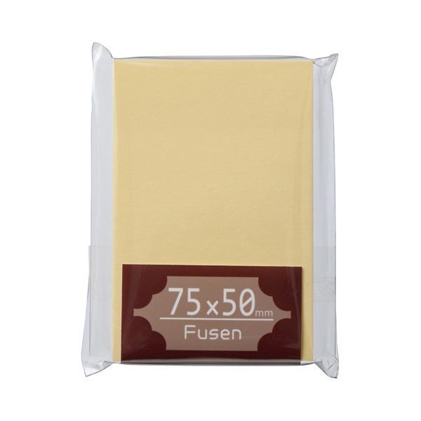 まとめ TANOSEE ふせん 75×50mm クリーム 1冊 ×50セット