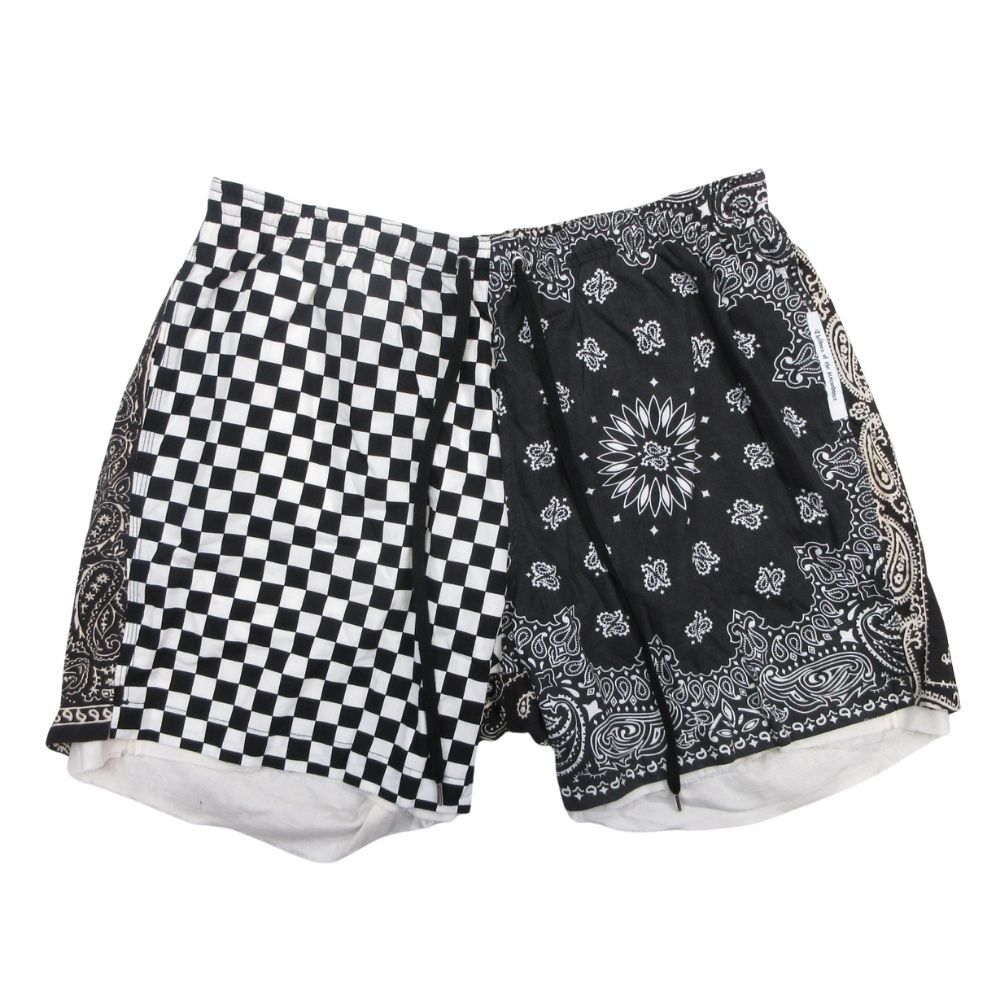 20ss children of the discordance チルドレンオブザディスコーダンス ヴィンテージバンダナ ショーツ パンツ 3 黒 メンズ 古着