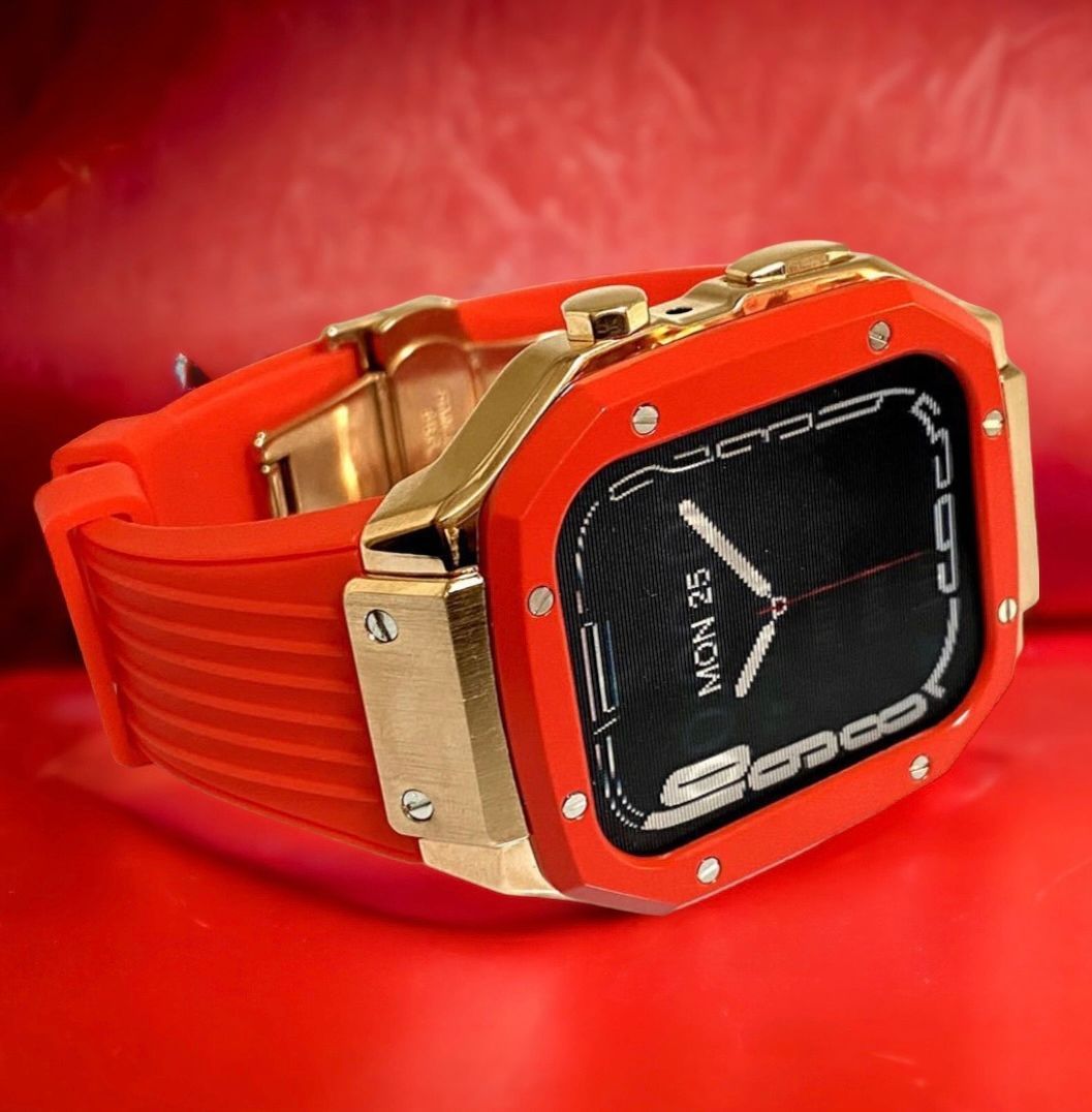 TBN0☆アップルウォッチ ラバーベルト カバー Apple Watchバンド-