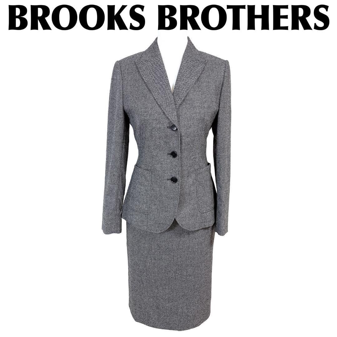 ブルックスブラザーズ スカートスーツ 上0 下2 グレー
