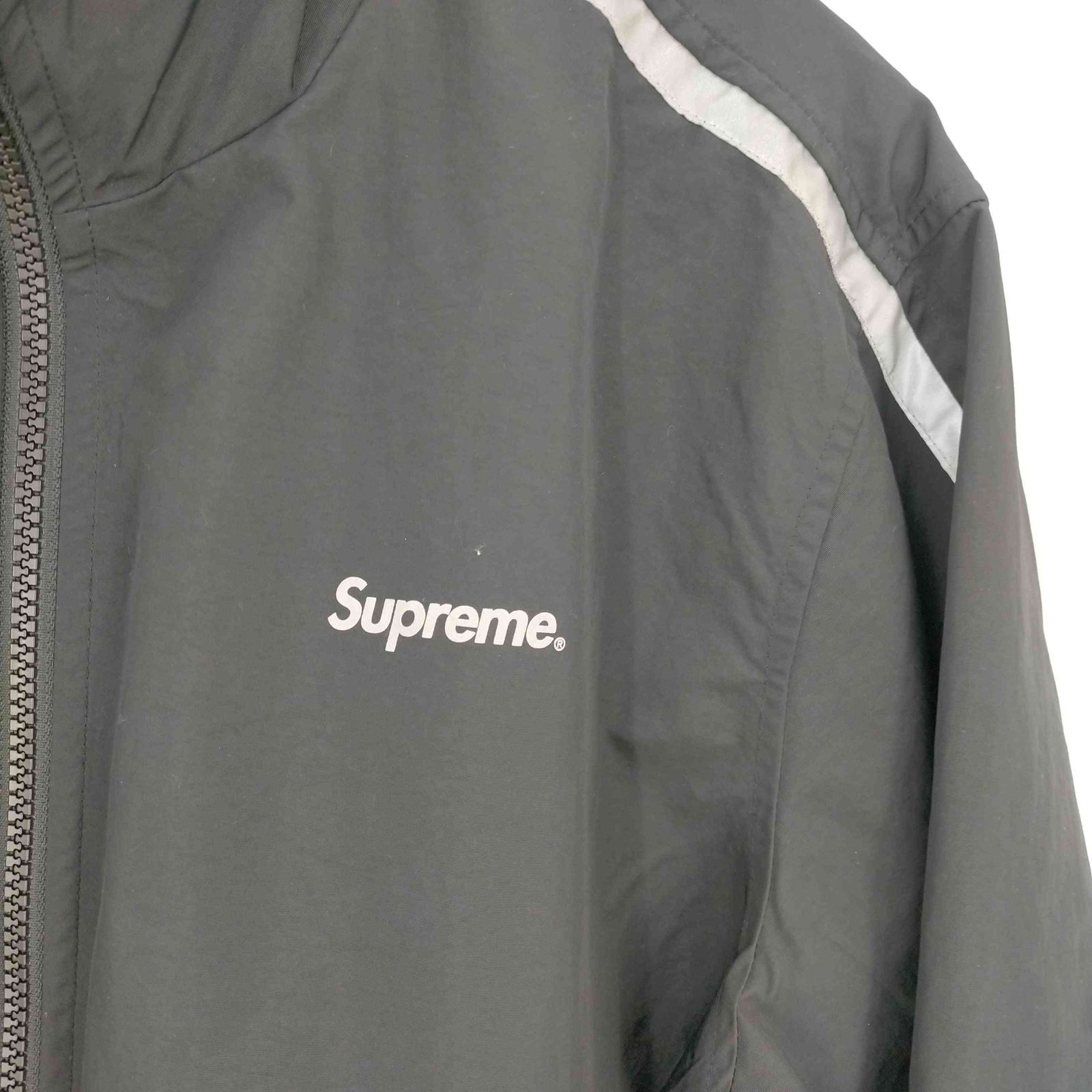 Supreme 3m reflective stripe track clearance jacket