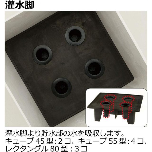 リッチェル ラヴィーレ プランターWS レクタングル 80型 ホワイト 底面給水機能付 大型プランター YUZUMIYA_COM