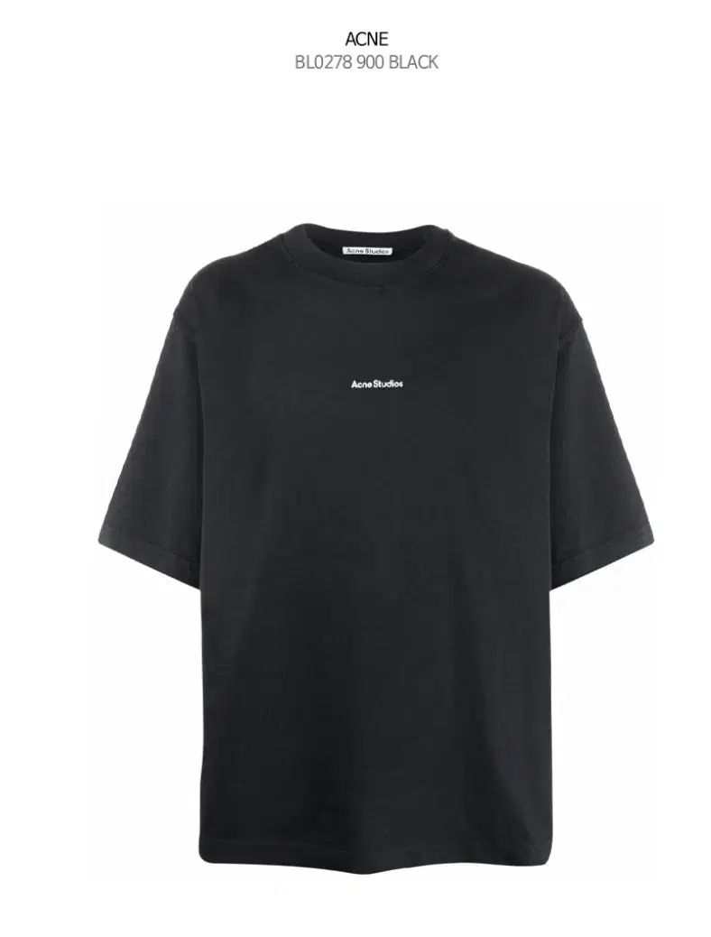 【雷市場（ポンジャン）商品韓国直送】23SS Acne Studios(アクネストゥディオズ) スタジオ Tシャツ 黒