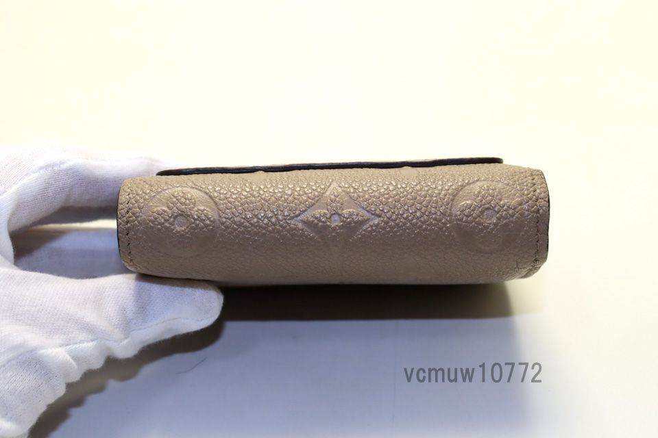 RFIDタグ近年希少美中古■LOUIS VUITTON モノグラムアンプラント ポルトフォイユクレア レザー 2つ折り財布 ルイヴィトン■0725uo1358-7K