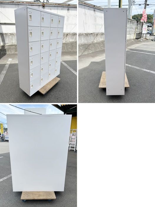 ここでご注文へようこそ! 一部地域 コクヨ ２４人用ロッカー ４列６段 鍵なしタイプ ホワイト F-GE-492-0926A 最終セール