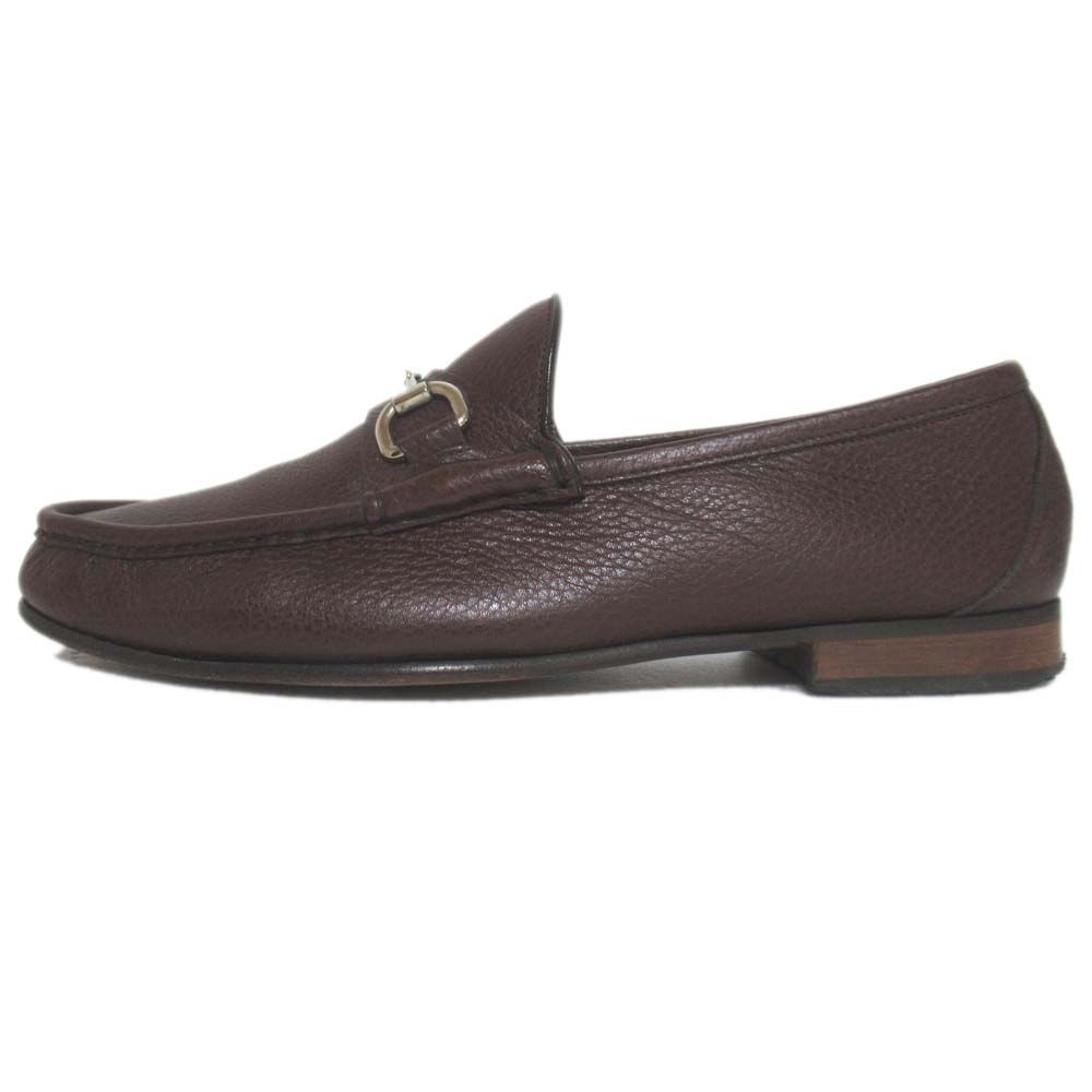 美品 GUCCI グッチ レザー ホースビット ローファー シューズ