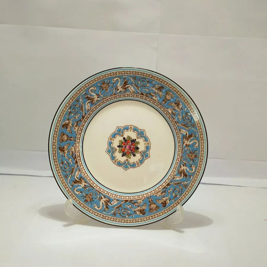 ウェッジウッド】フロレンティーン ターコイズプレート 20cm 6枚セット