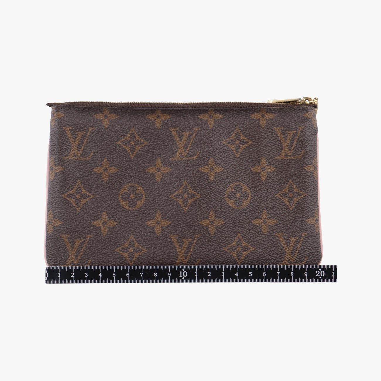 ルイヴィトンLouis Vuittonポシェット ドゥーブルジップ ブルーミングフラワーモノグラム ブラウン系×マルチ モノグラムキャンバス×カーフレザーM63905GI0139