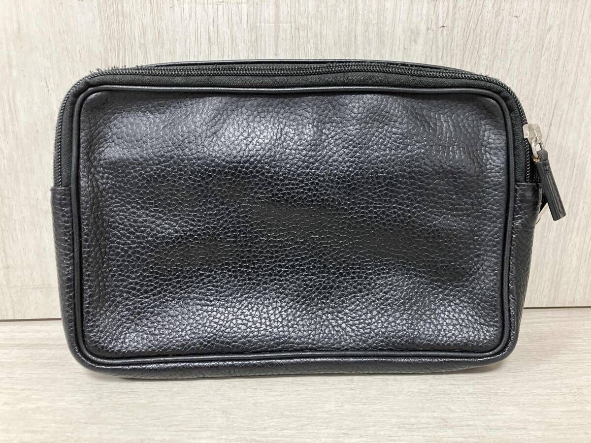 Ermenegildo Zegna/エルメネジルド ゼニア/シボ革/セカンドバッグ