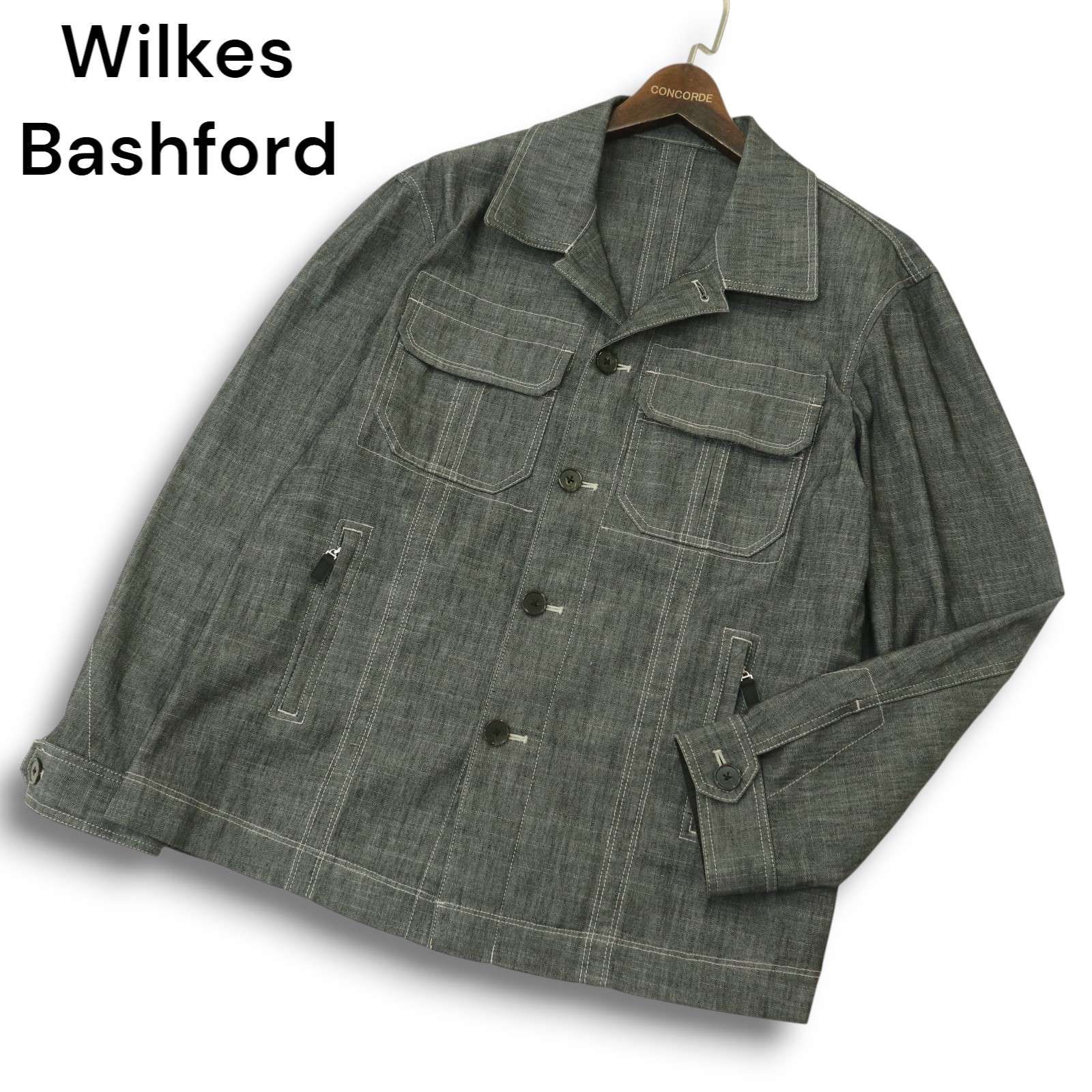 Wilkes Bashford タカキュー 春夏☆ 麻 リネン混 サファリ