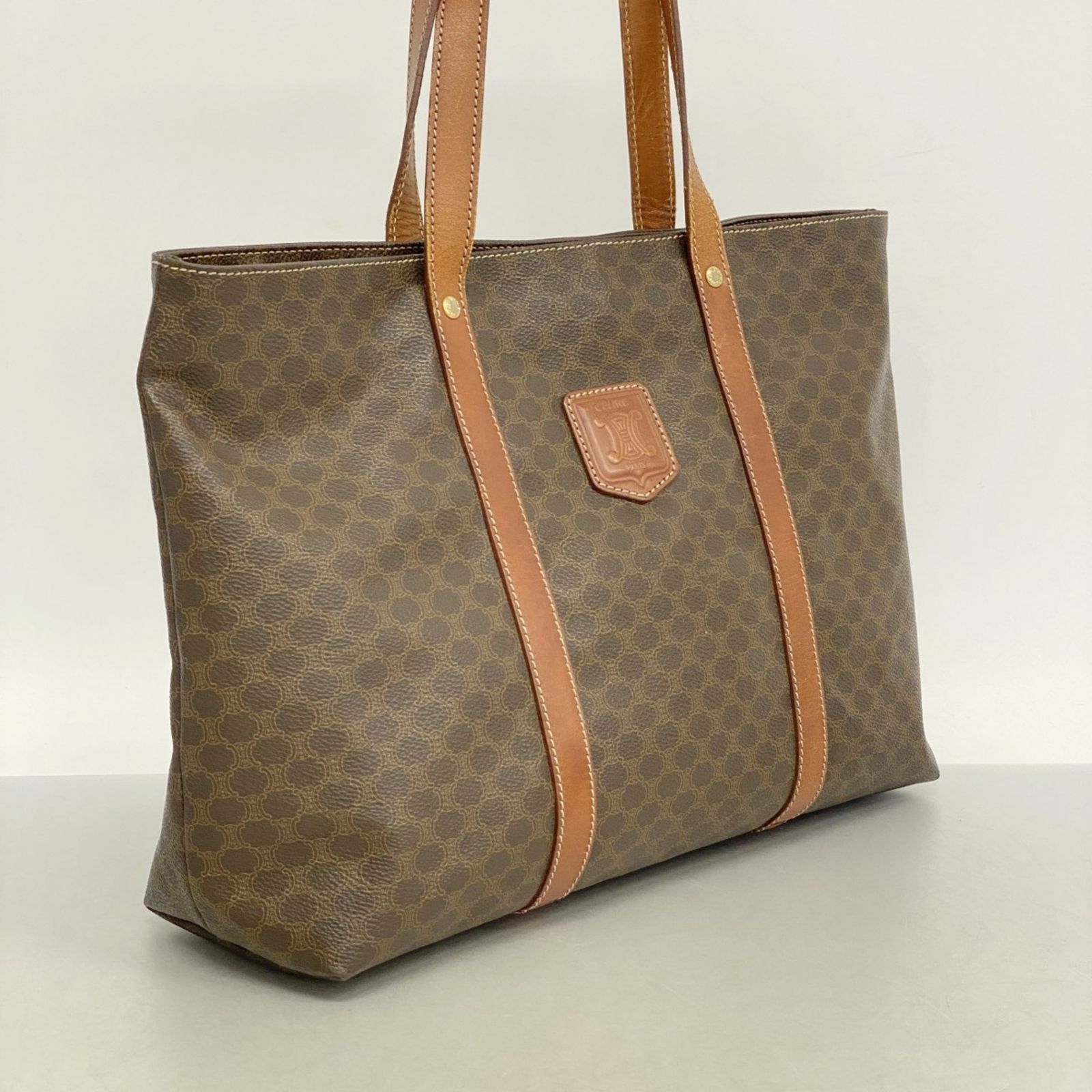セリーヌ CELINE ブラウン トートバッグ CELINE セリーヌ マカダム柄 ショルダーバッグ 肩掛け バッグ
