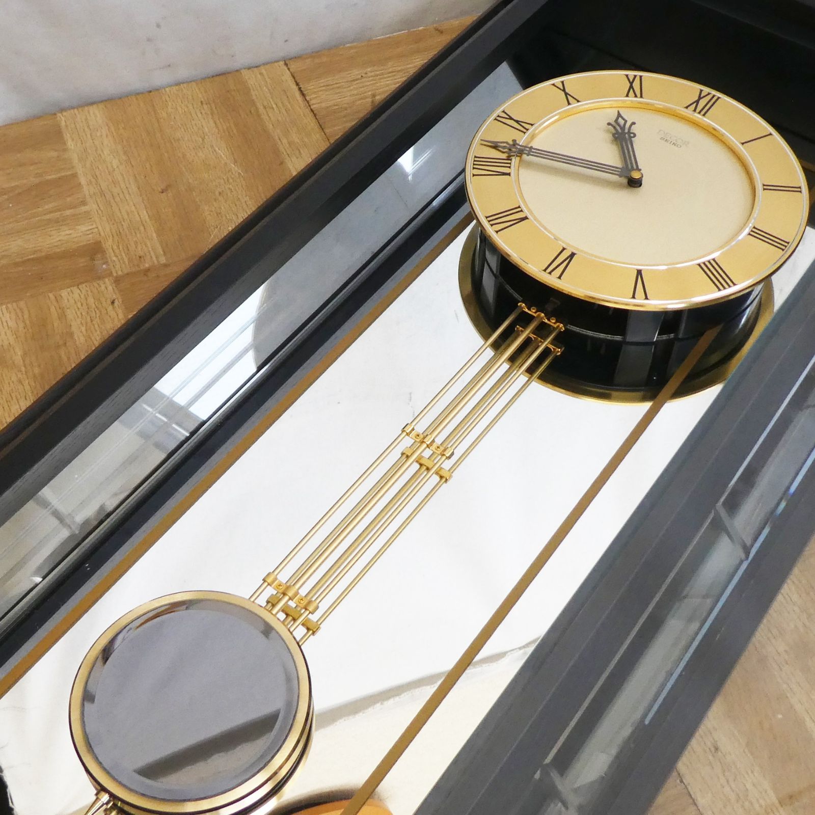 Q910【希少】SEIKO DECOR デコール AS866K 高級 壁掛け時計 振子