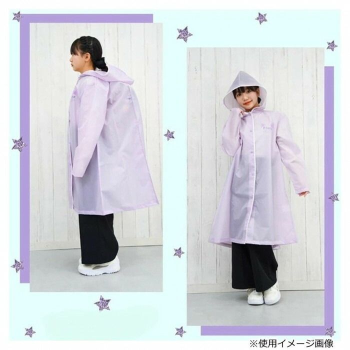 ピンクラテ バックヤードファミリー BACKYARD FAMILY PINK－latte PINK-latte レインコート 05002317 キッズ パープル ネコ耳 ガールジュニア 160cm ネコ耳コート PINKLATTE オーバー