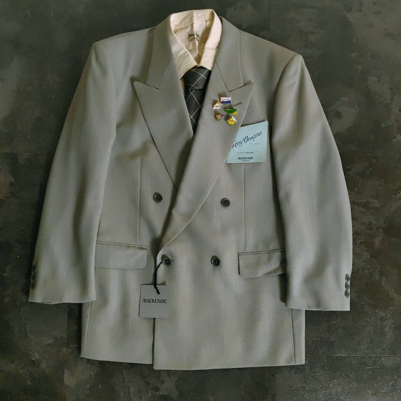 セットアップ ダブルスーツ 成人式 入学式 ピンズ vintage no.48