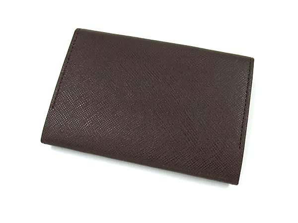 BURBERRY バーバリー レザー 内部ノバチェック カードケース カード入れ 名刺入れ メンズ ブラウン系 FP4172