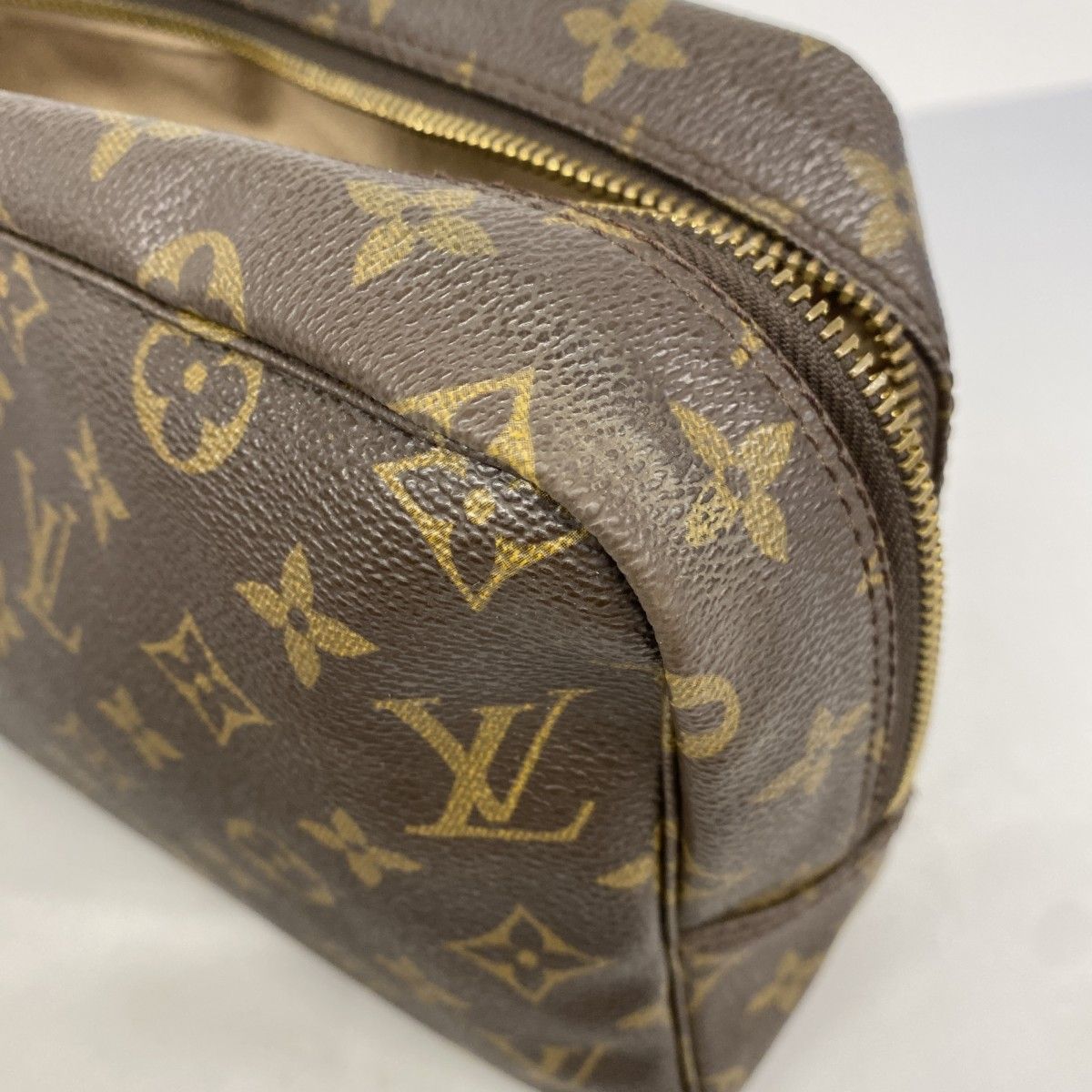 【極美品】ルイヴィトン　トゥルーストワレット28 モノグラム　ポーチ　茶色 ルイ・ヴィトン(Louis Vuitton) ルイ・ヴィトン ポーチ