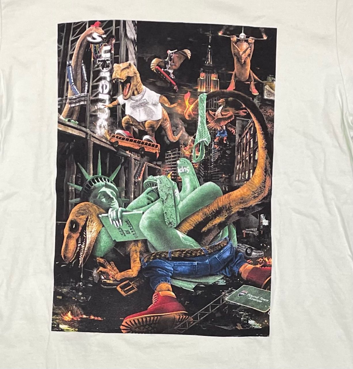 国内正規 supreme 23SS T-Rex Tee プリント Tシャツ シュプリーム L