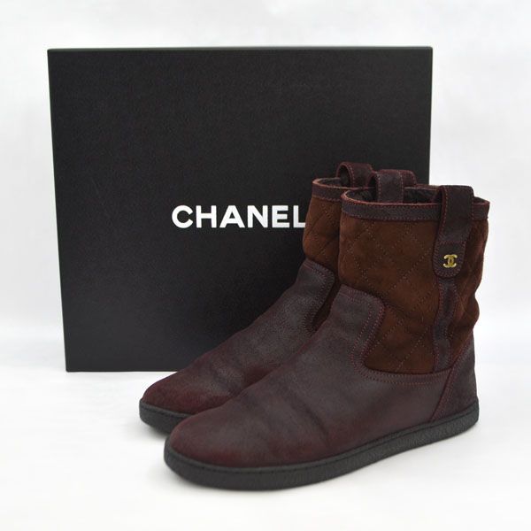 CHANEL シャネル　ココ・コクーン　ブーツ　ココマーク　キルティング CHANEL（ブーツ）のフリマアイテム一覧