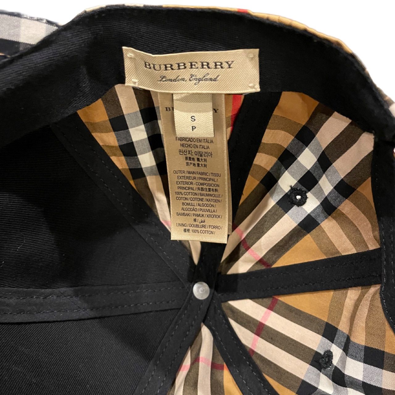 BURBERRY バーバリー ヴィンテージノバ チェック キャップ ベージュ