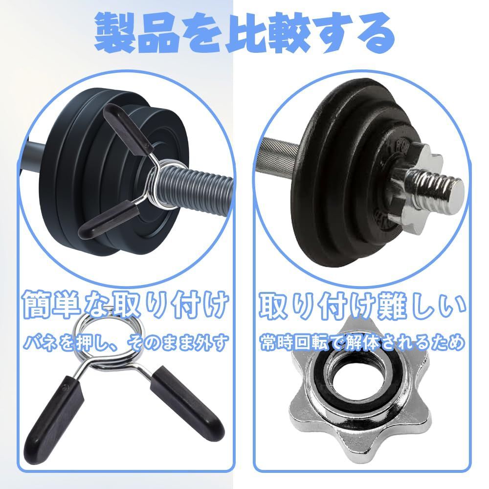 バーベルシャフト バーベルプレート止め プレート止め） 【 径