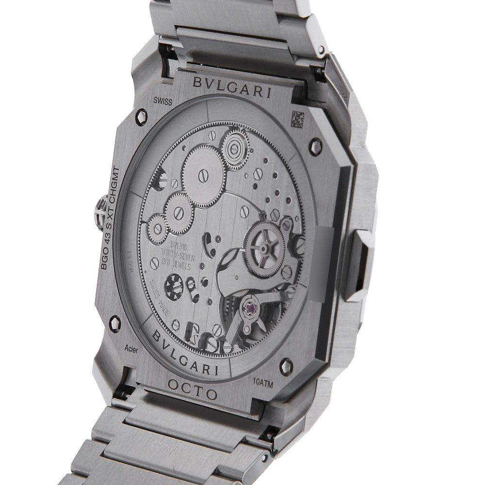 BVLGARI クロノグラフ 時計 ステンレス オクト フィニッシモ クロノグラフGMT オートマティック 103467