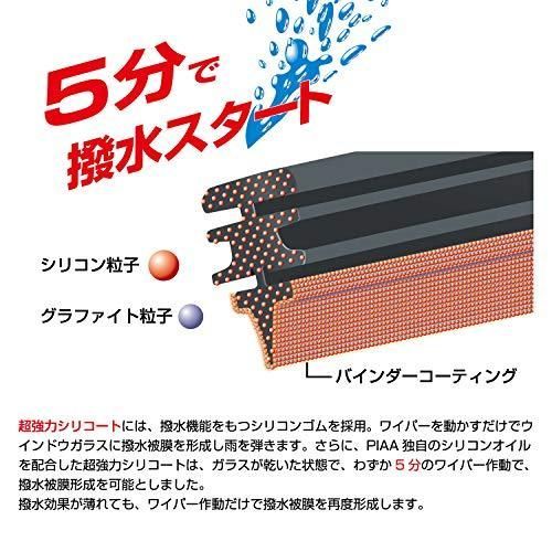 PIAA ワイパー 替えゴム 380mm 超強力シリコート 特殊シリコンゴム 1本入 呼番4 SUR38