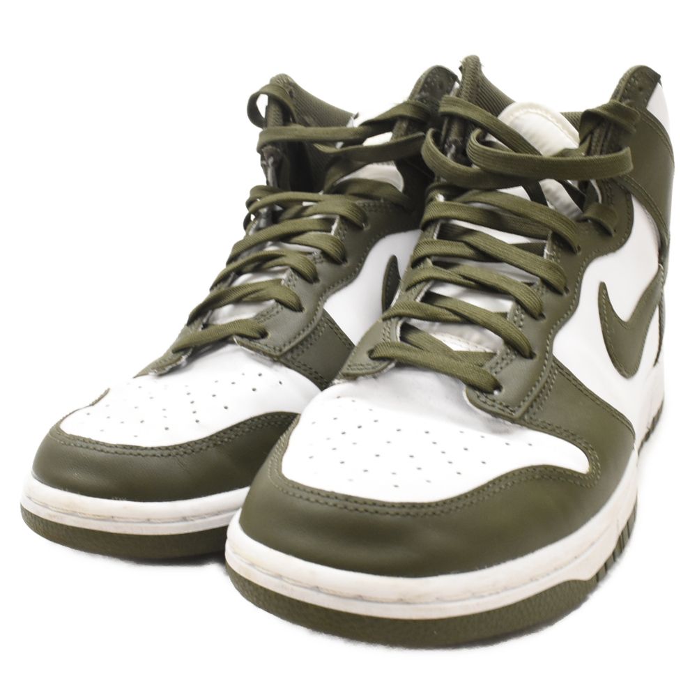 NIKE (ナイキ) DUNK HIGH RETRO CHAMPIONSHIP KHAKI DD1399-107 ダンクハイ チャンピオンシップカーキ  ハイカットスニーカー US9.5/27.5cm オリーブ/ホワイト - メルカリ