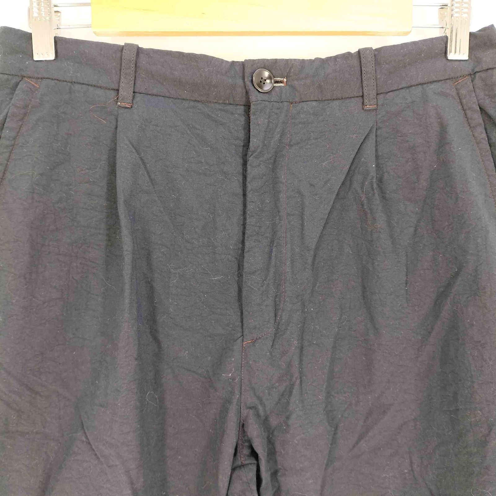 Steven Alan」 スラックス L ブラック メンズ スティーブンアランの