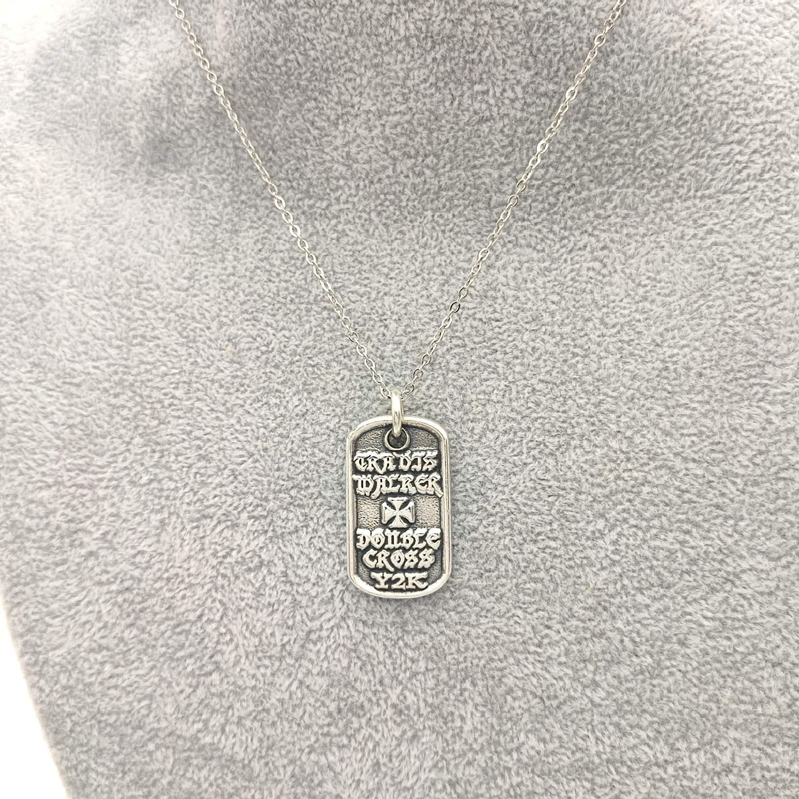 美品】Travis Walker トラヴィスワーカー トライバルクロスドッグタグ 