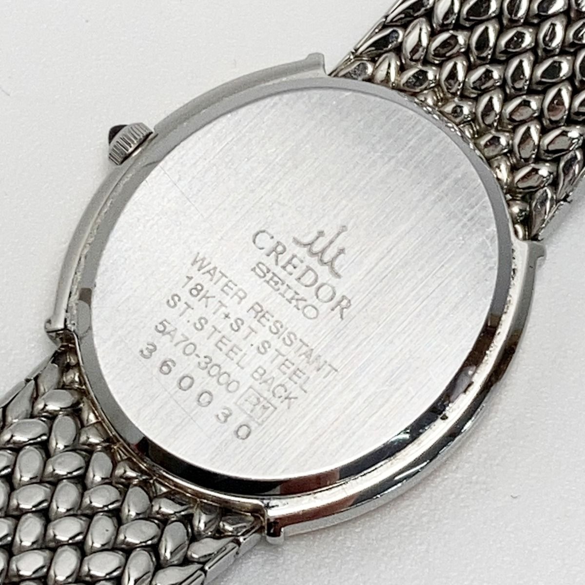 SEIKO セイコー クレドール 18KT+SS ダイヤベゼル 5A70-3000 クォーツ