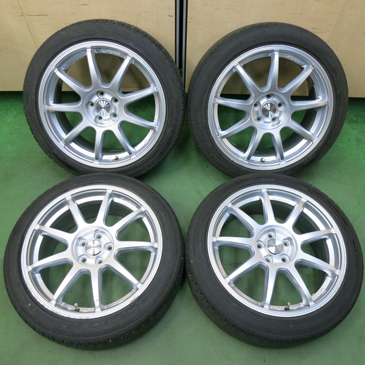 バリ溝 23年 9.5分 カローラ ツーリング 等 215|45R17 ダンロップ エナセーブ EC204 LM-QR 17インチ PCD100|5H 5050211SYノ
