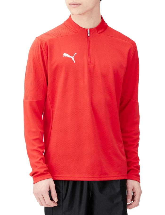 【新品・5営業日で発送】PUMA プーマ TEAMFINAL_トレーニング_1／4 (659366) 色 : PUMA_RED サイズ : M 