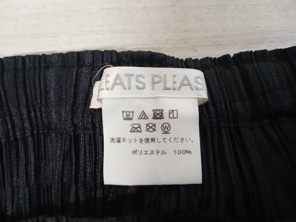 BY PLEATS PLEASE ISSEYMIYAKE プリーツプリーズ イッセイミヤケ SIZE 2 ブラック パンツ 両側ポケットあり DECORATOM_COM_BR