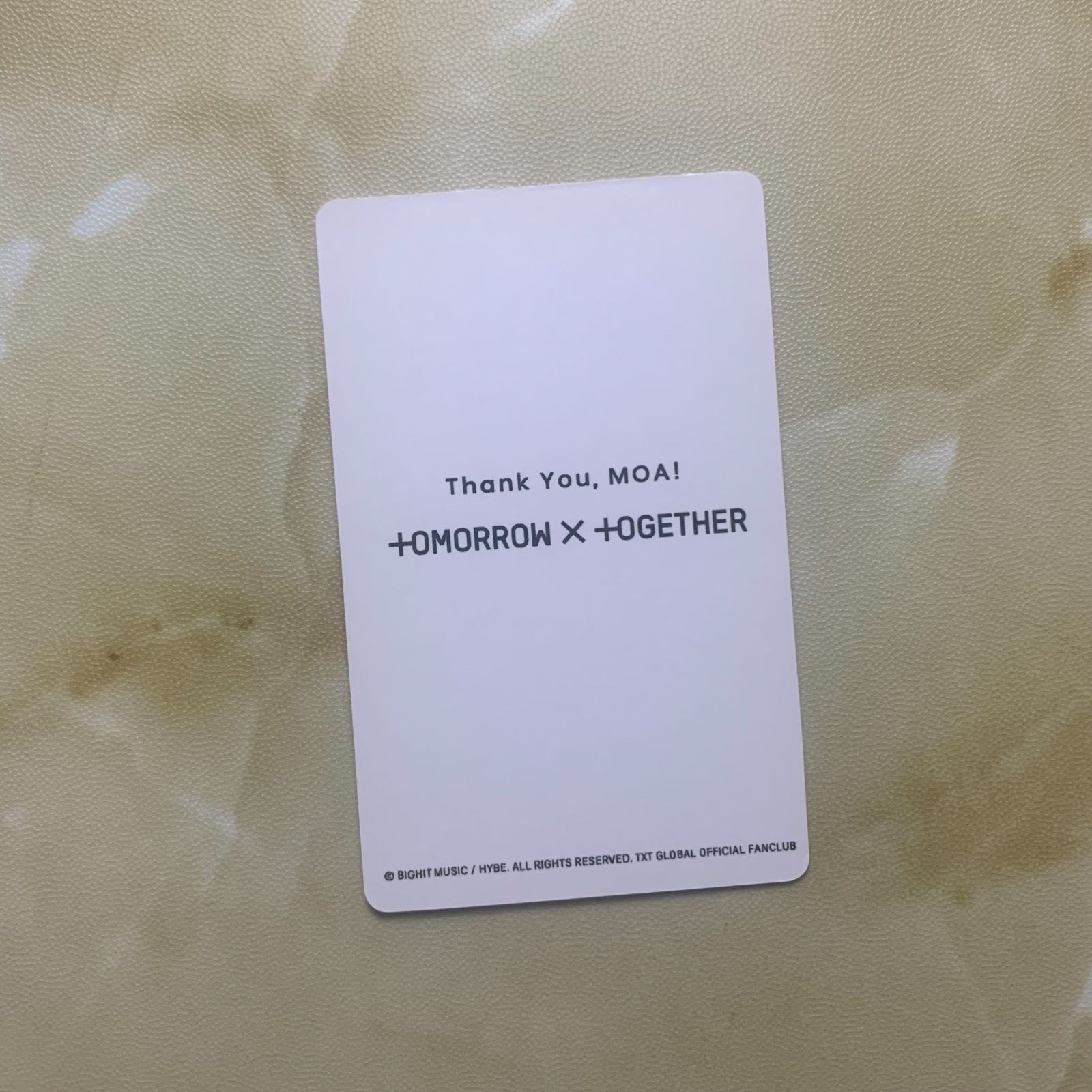 TXT 2021 ヨンジュン アンケート  FC 会員限定 当選 トレカ TOMORROW X TOGETHER TXT アンケート 2021 FC 限定 会員 TAEHYUN