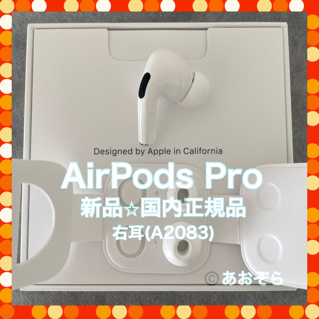 わせをお AirPods 右耳 新品・正規品 イヤーチップ3サイズ付 lnZVH