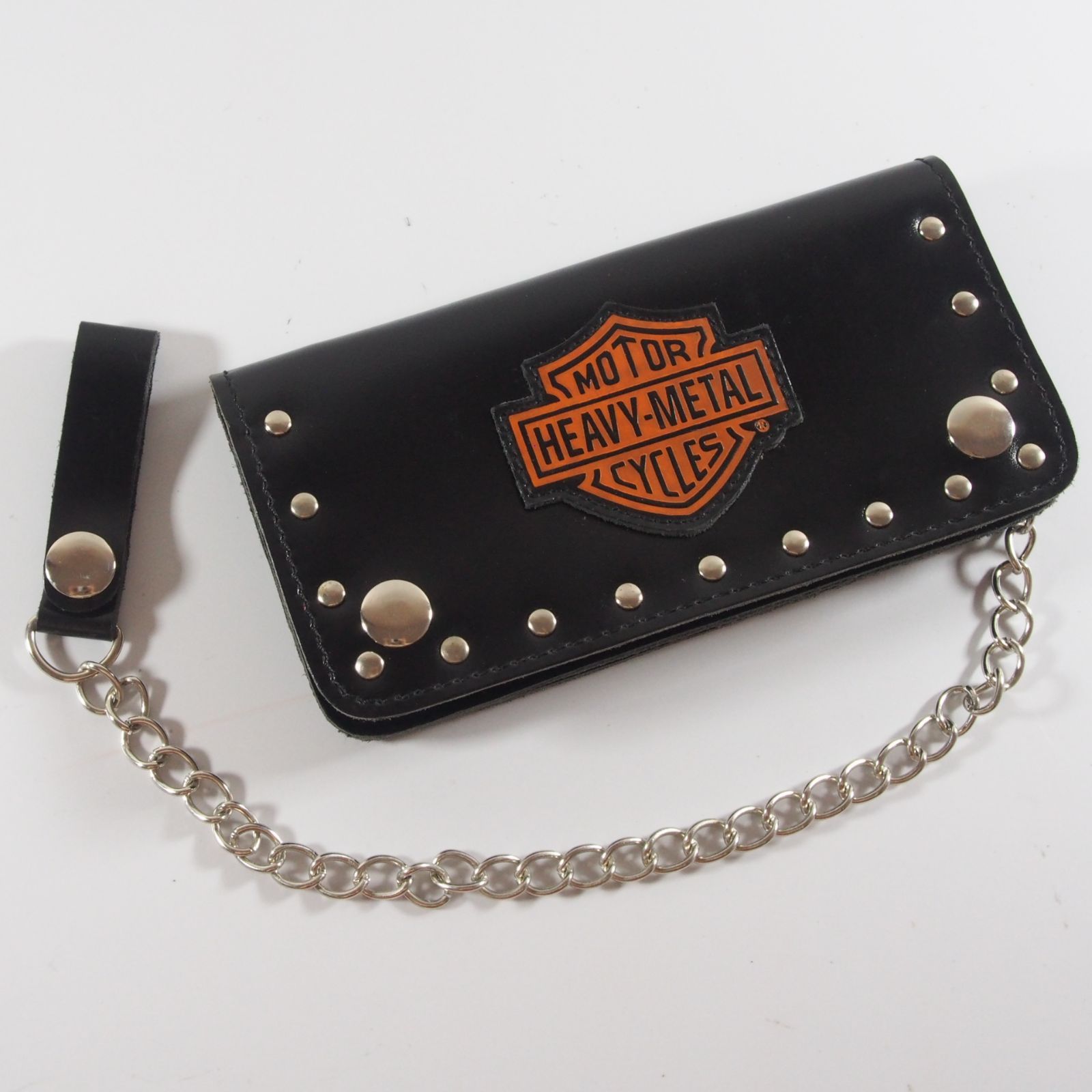 ビンテージ　ハーレー　ウォレットチェーン　財布　スタッズ　アメリカ製 ビンテージ ハーレー ウォレットチェーン 財布 スタッズ
