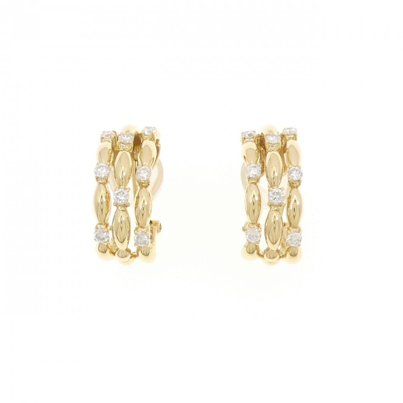 K18YG ダイヤモンド ピアス|イヤリング 0.58CT