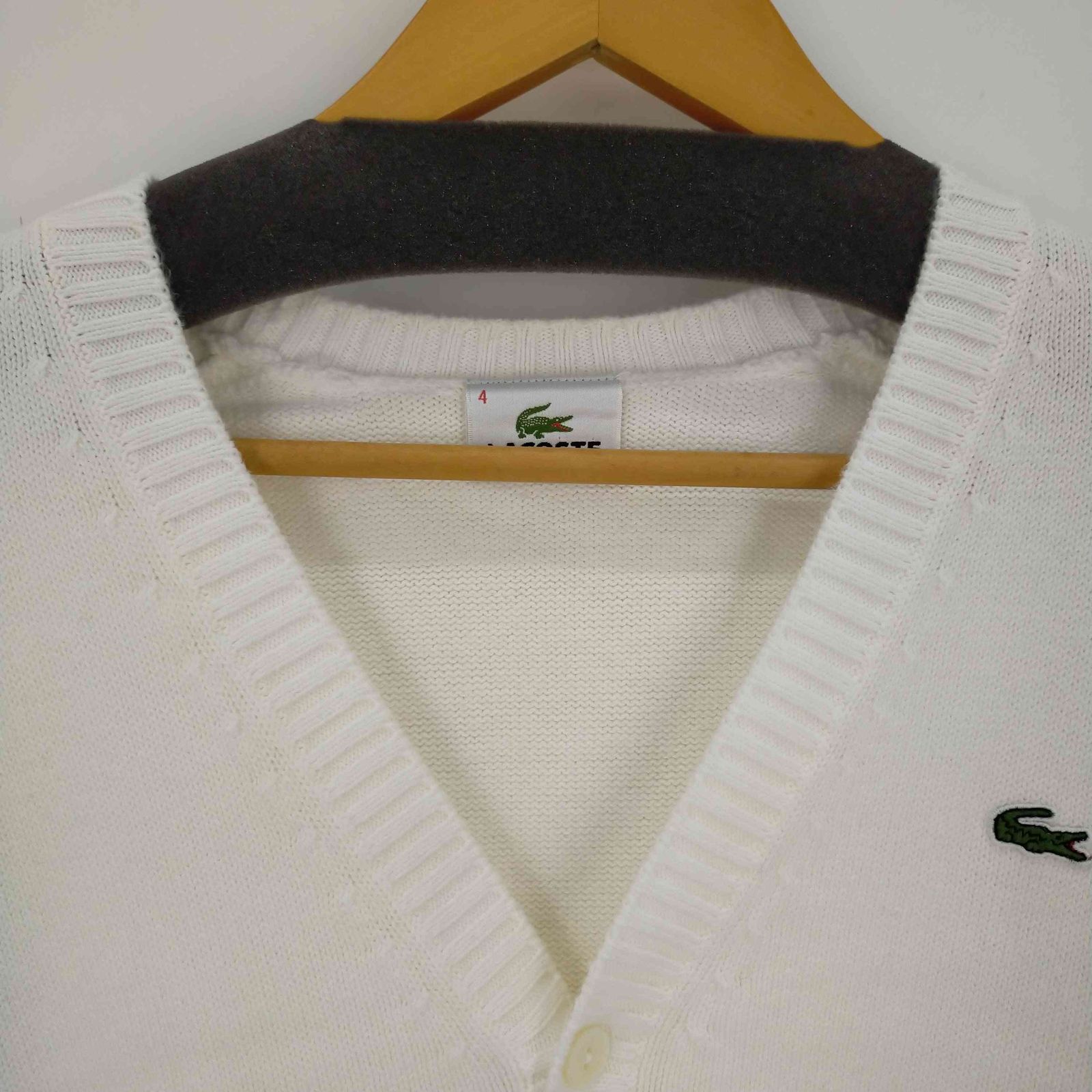 ラコステ LACOSTE ロゴ刺繍 ニットカーディガン メンズ JPN：4 - メルカリ