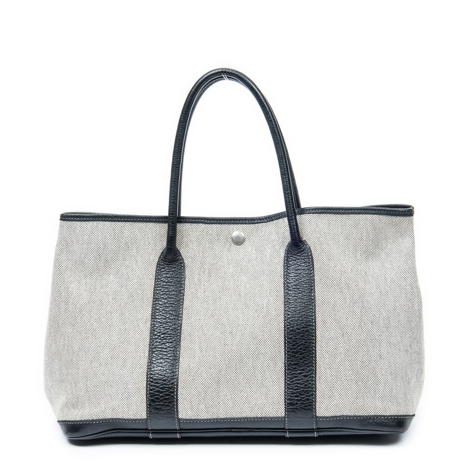 HERMES エルメスガーデンパーティーベージュ|ブラックトワルアッシュA