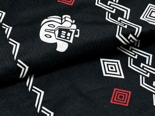 甚平 男の子 キッズ甚平 ベビー甚平 こども甚平  80サイズ「黒地、まとい頭」OBJB24-80-04