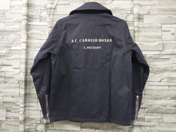 PHERROW'S/AL-1/サマーフライトジャケット/ネイビー/ワッペン