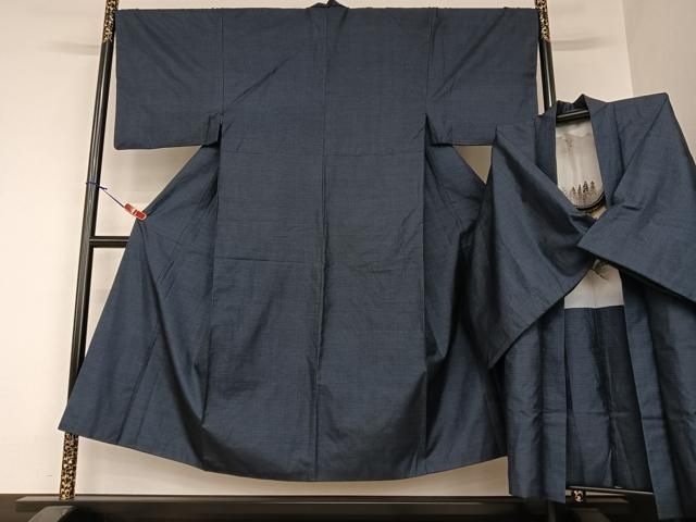 平和屋着物●男性 本場大島紬 アンサンブル 100亀甲 総詰め 正絹 AAAZ7512zg
